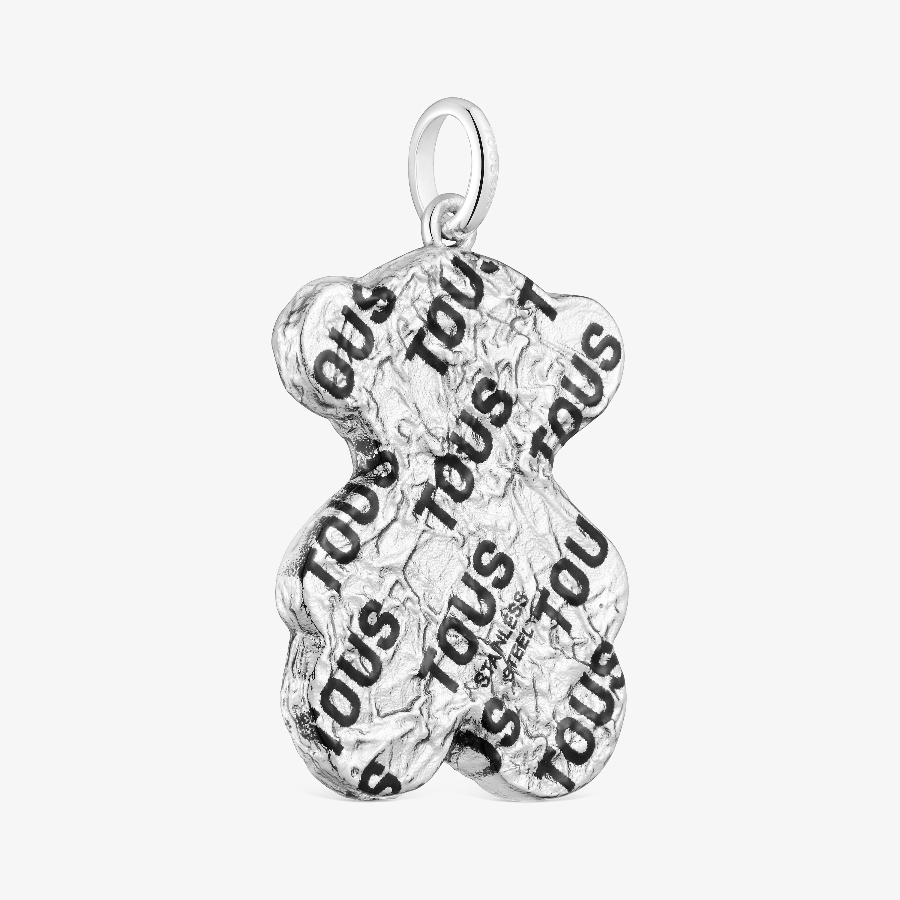 Silver and steel bear Pendant print Sweet Dolls