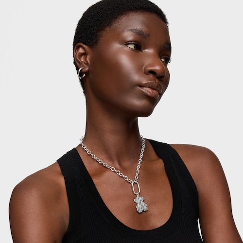 Colgante oso de plata y acero print Sweet Dolls