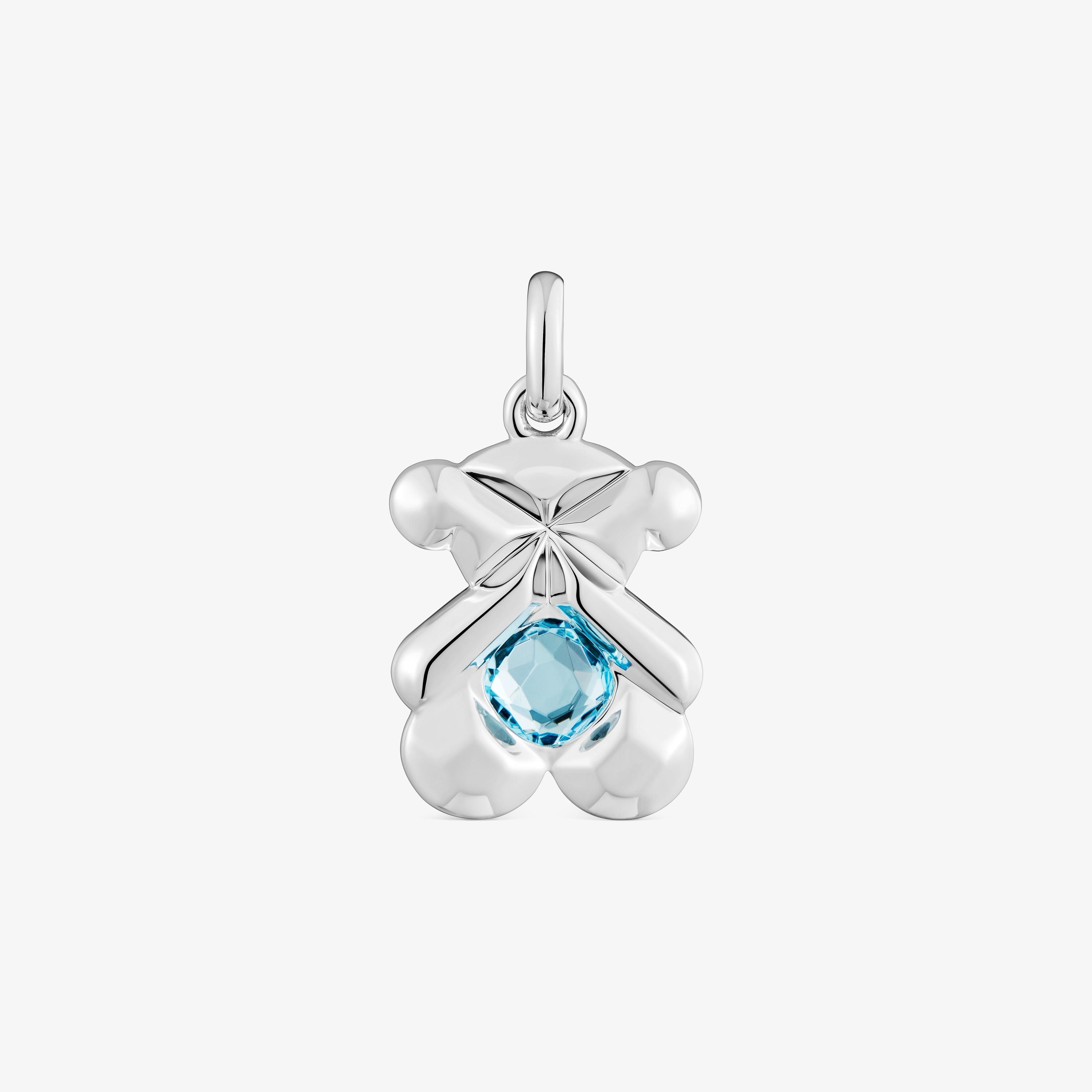 Silver and topaz bear Pendant TOUS Sweet 40s