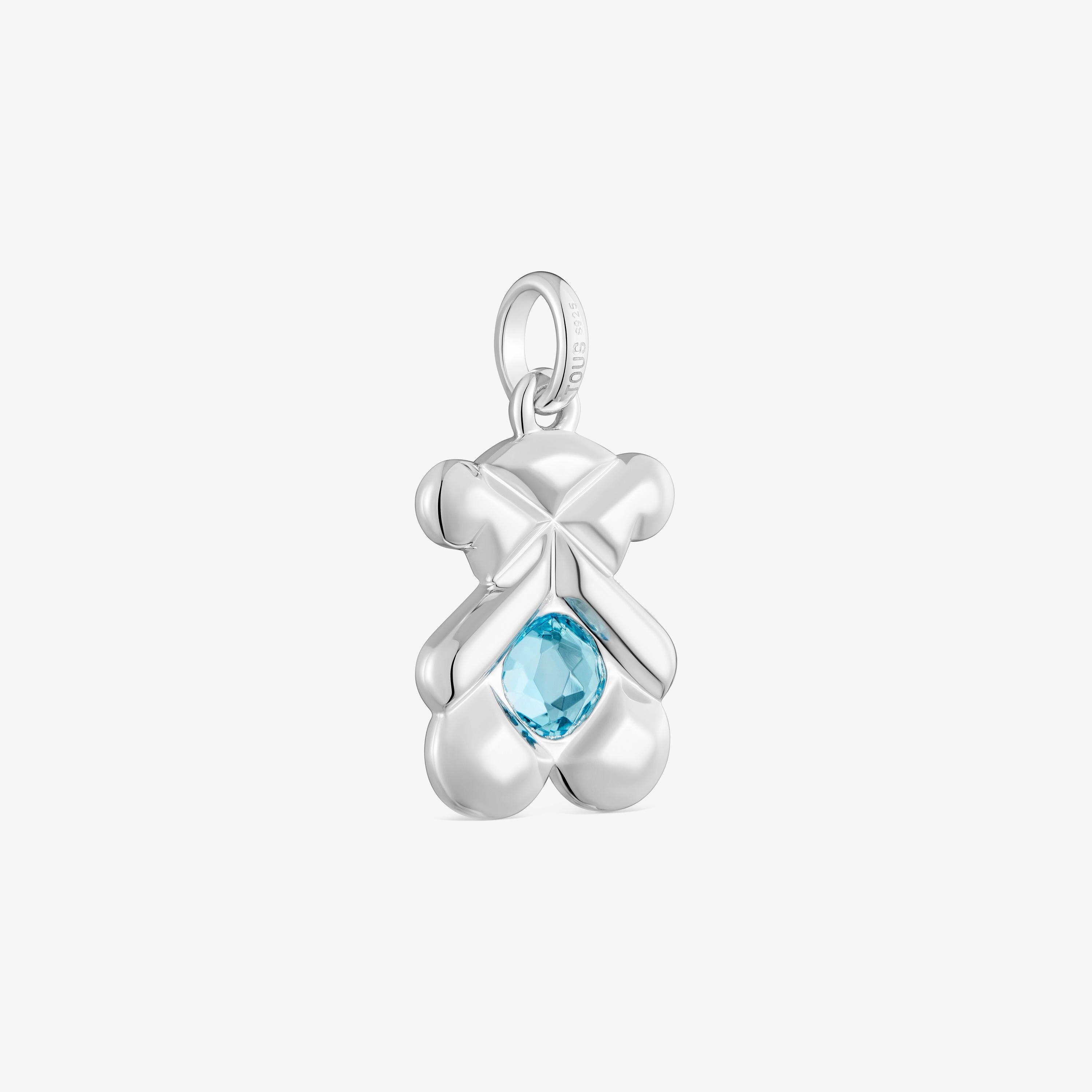 Silver and topaz bear Pendant TOUS Sweet 40s