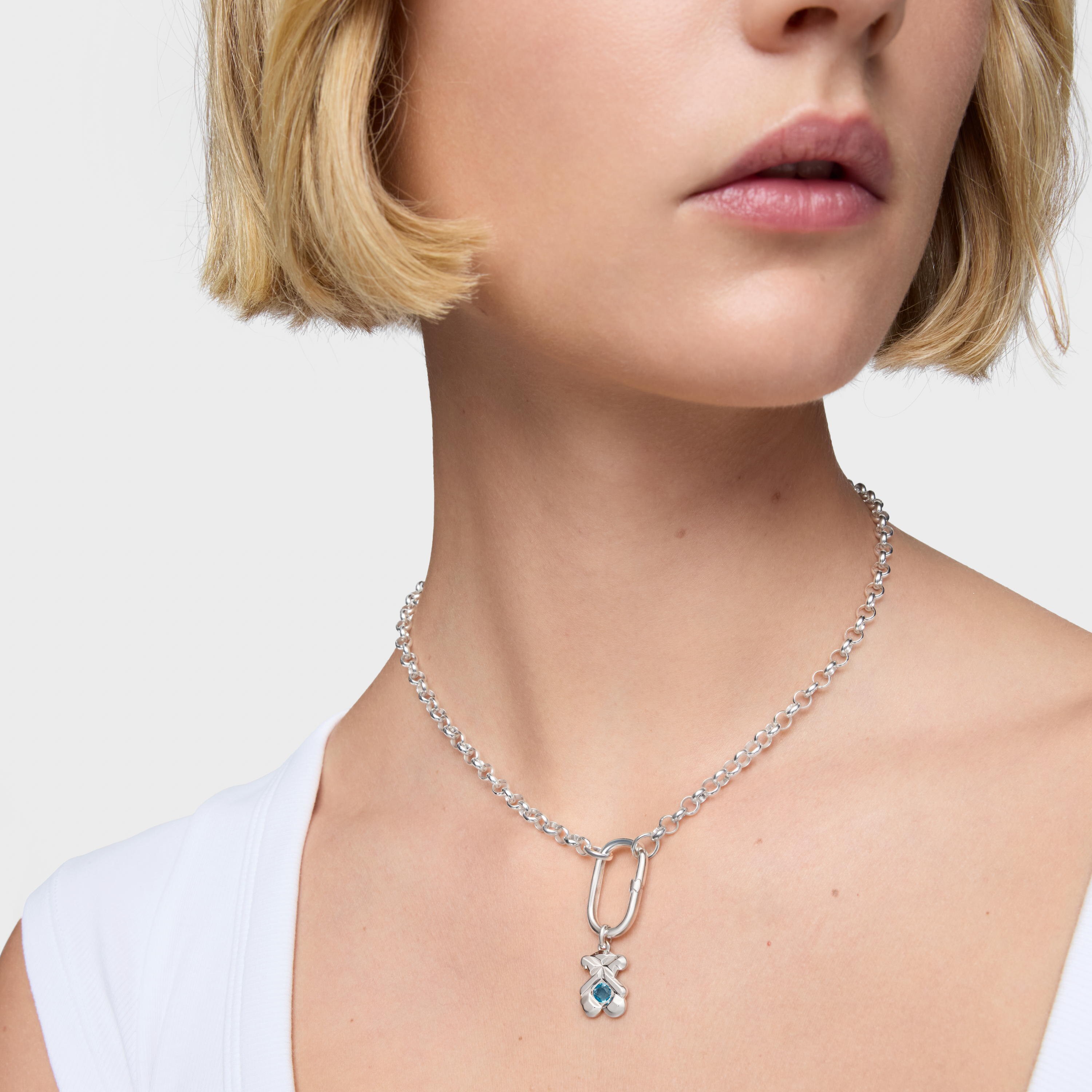Silver and topaz bear Pendant TOUS Sweet 40s