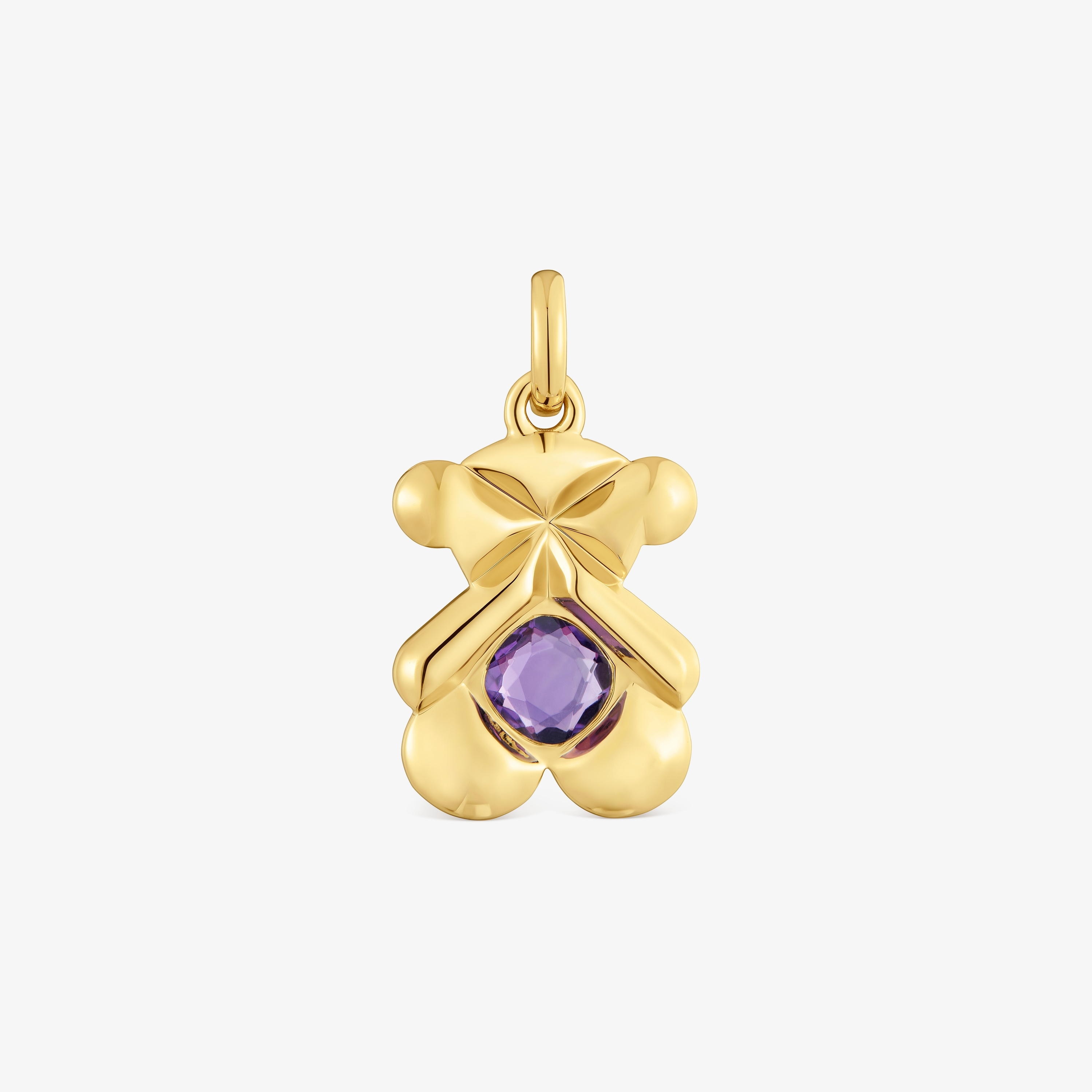 Pendant with 18K gold vermeil and amethyst TOUS Sweet 40s