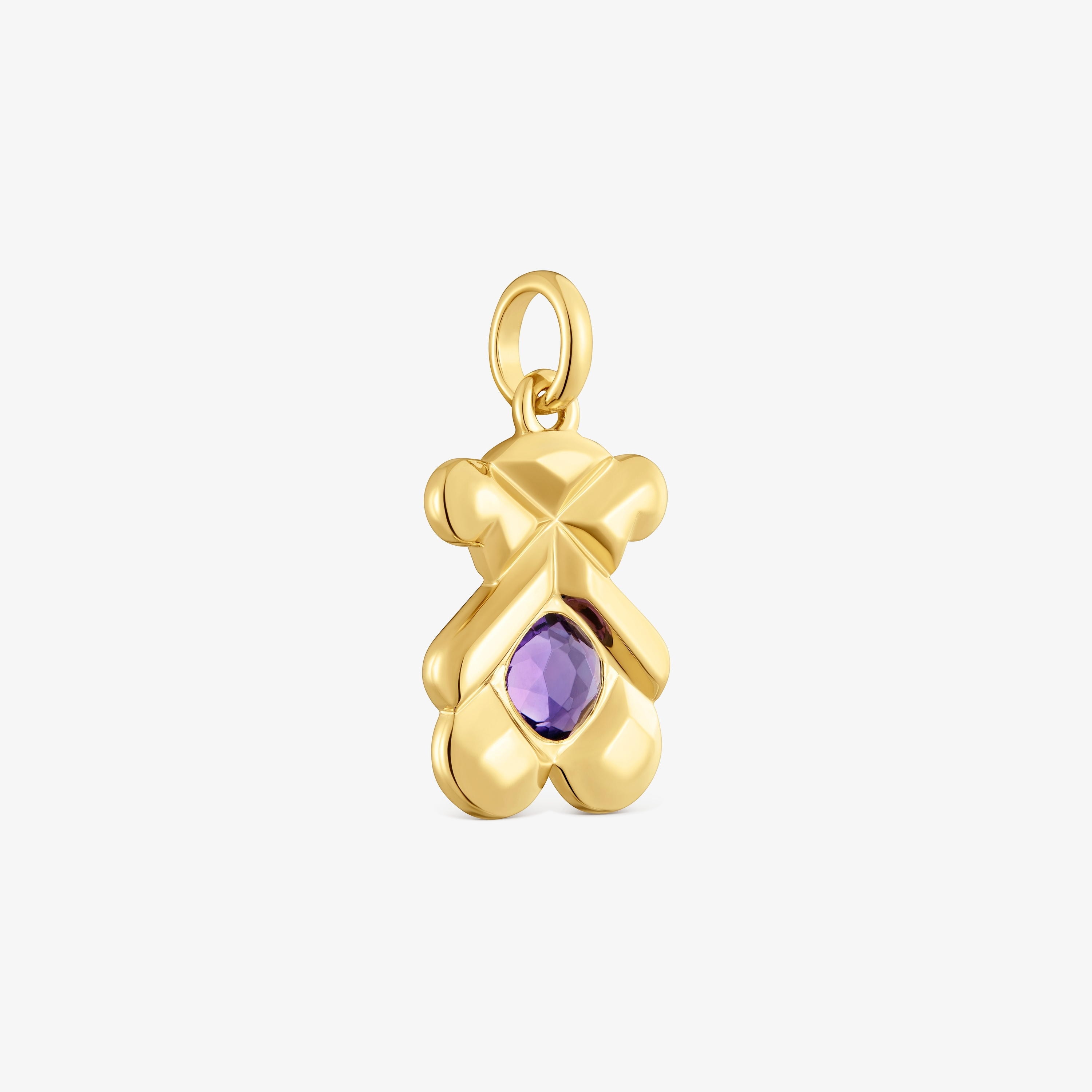 Pendant with 18K gold vermeil and amethyst TOUS Sweet 40s