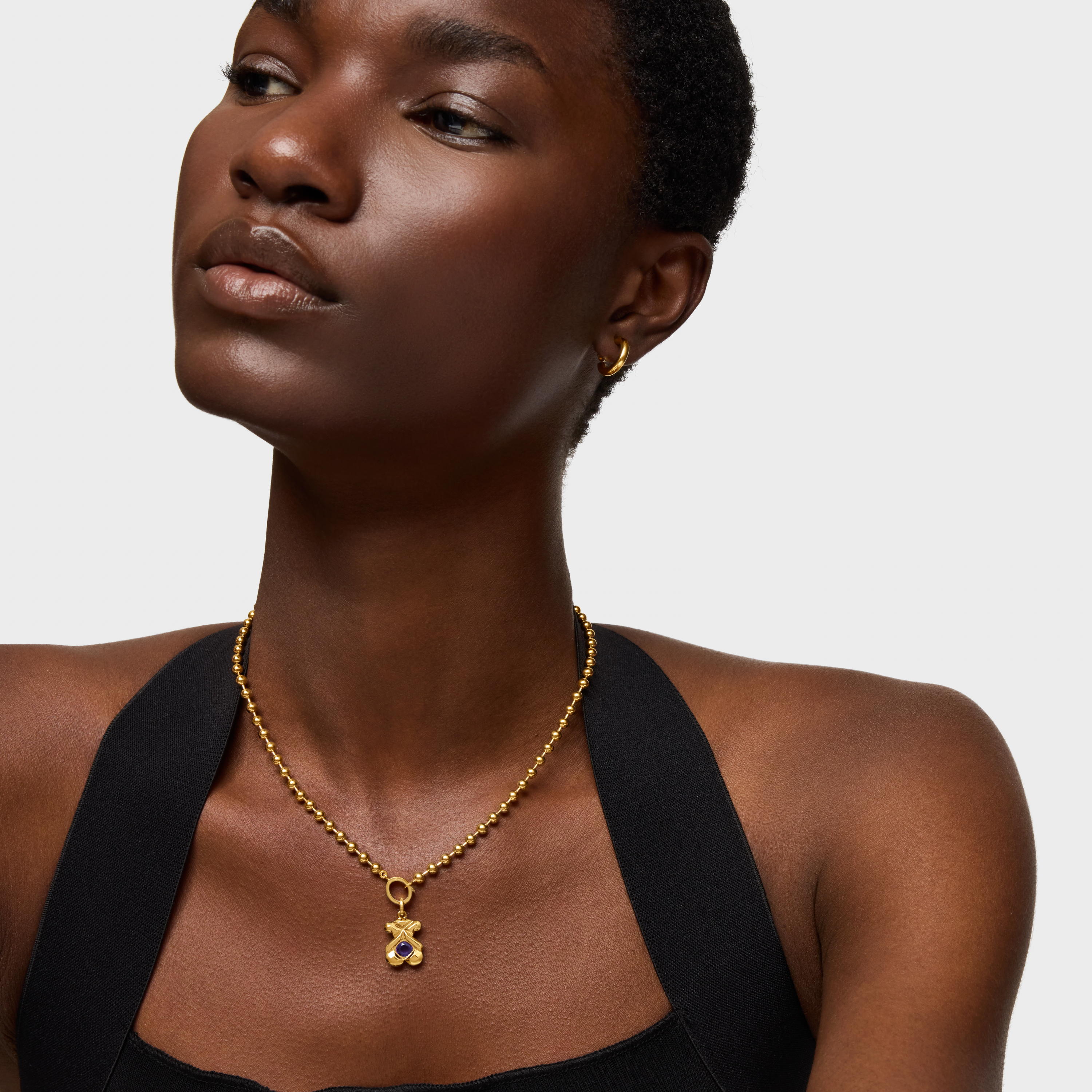 Pendant with 18K gold vermeil and amethyst TOUS Sweet 40s