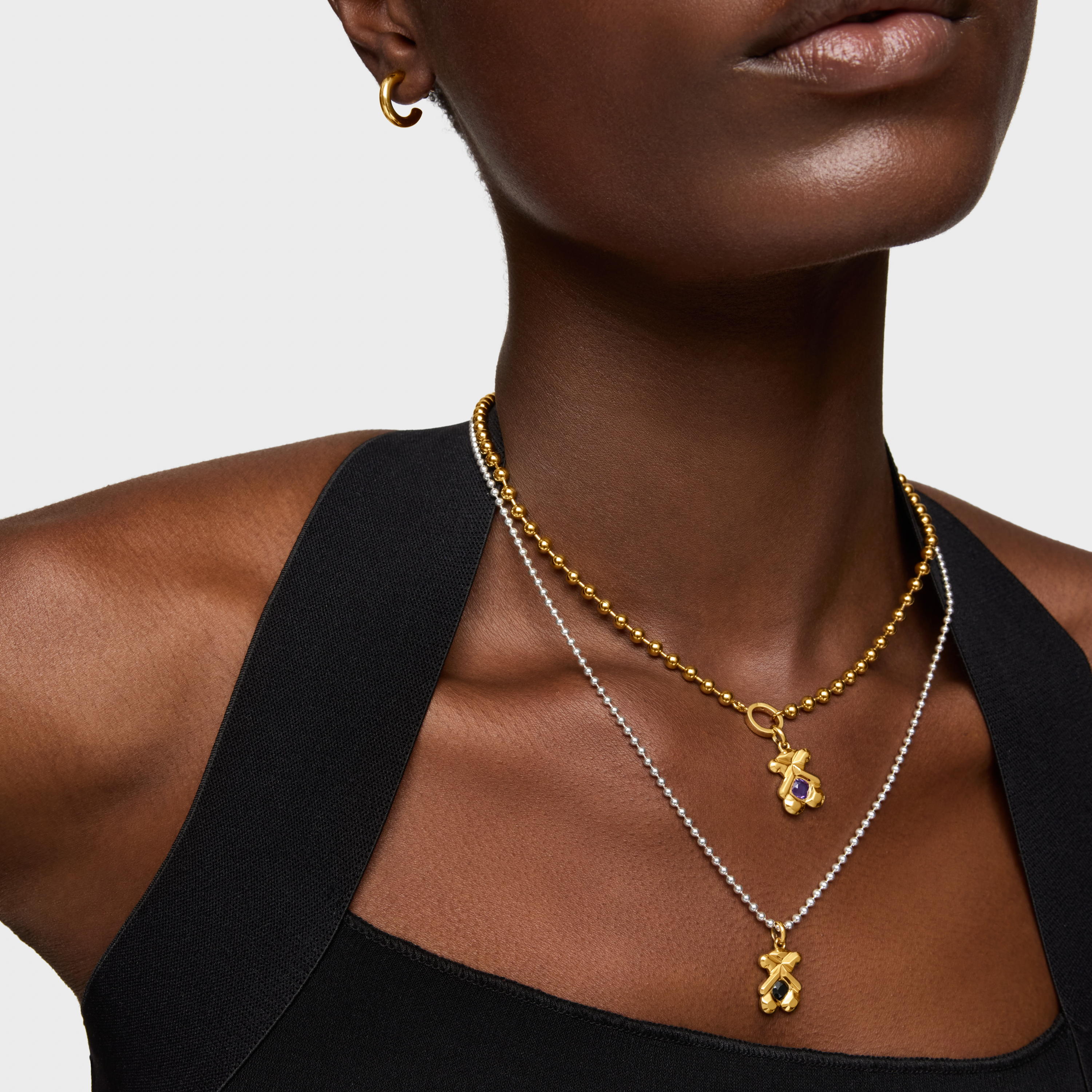 Pendant with 18K gold vermeil and amethyst TOUS Sweet 40s