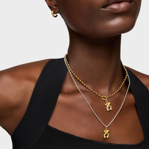 Colgante con baño de oro 18 kt sobre plata y amatista TOUS Sweet 40s