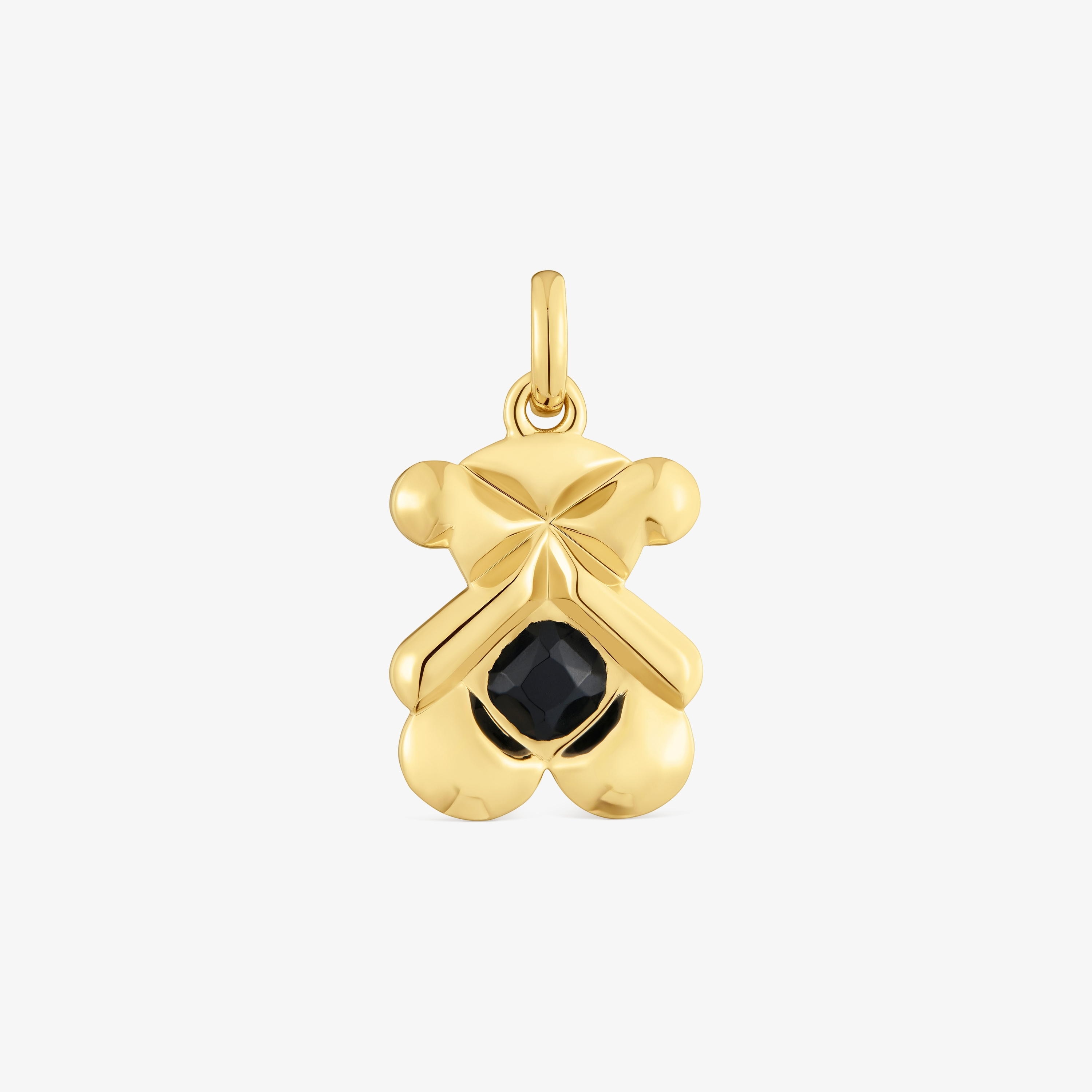 Pendant with 18K gold vermeil and onyx TOUS Sweet 40s | TOUS
