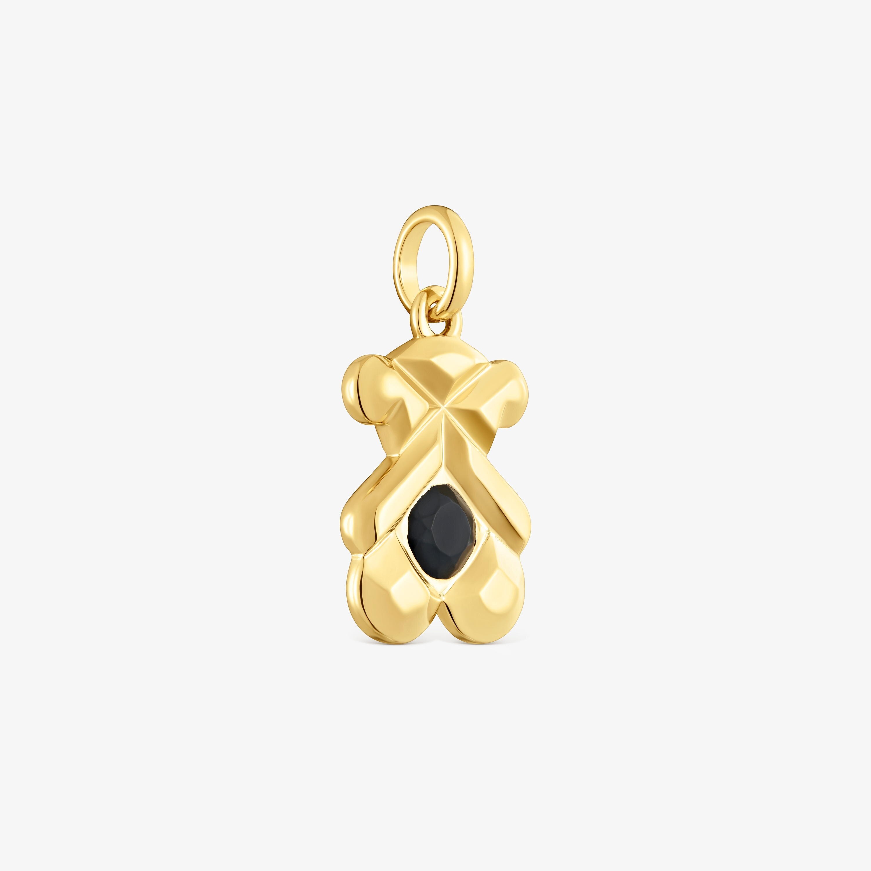 Pendant with 18K gold vermeil and onyx TOUS Sweet 40s