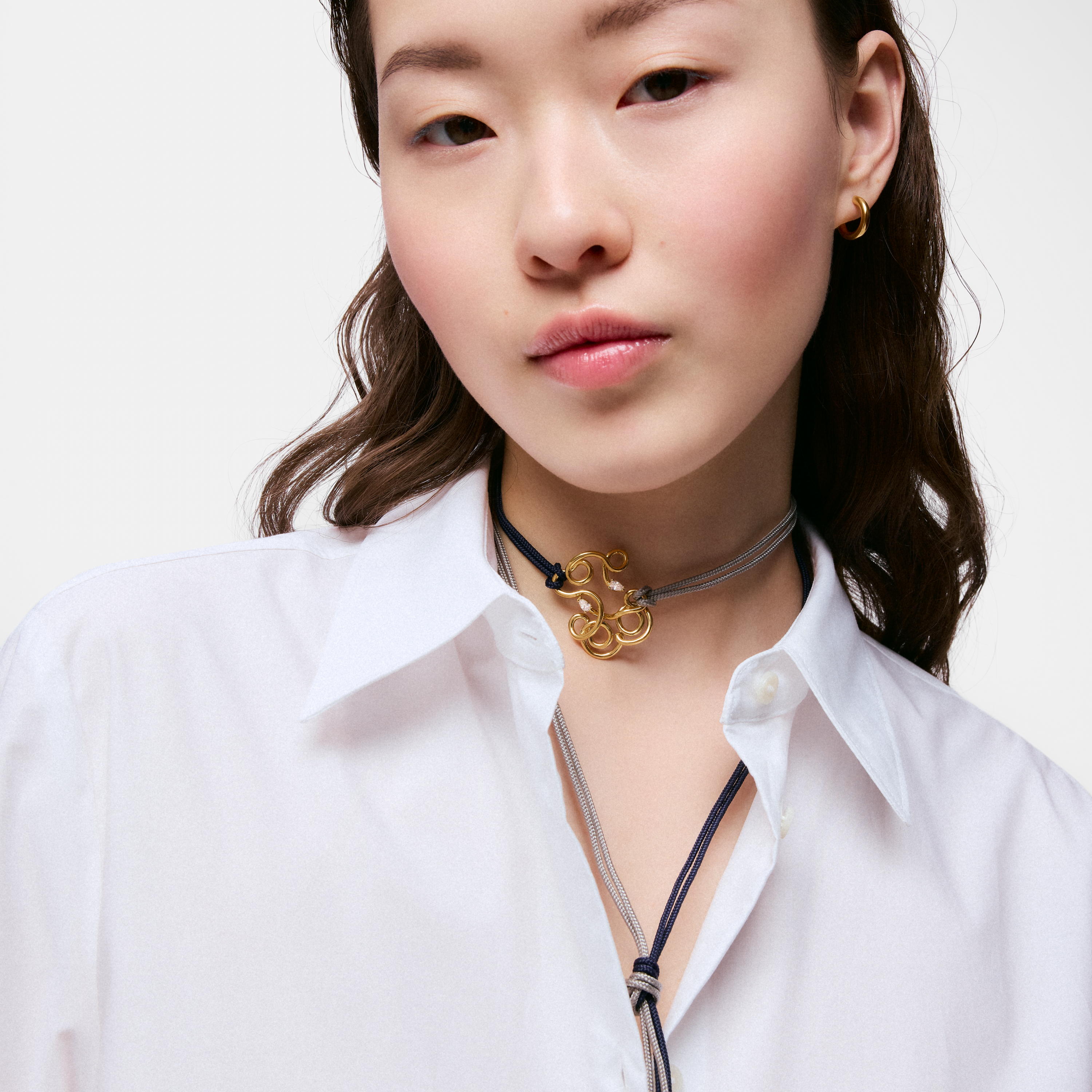 35 mm bear Pendant with 18K gold vermeil and laboratory-grown