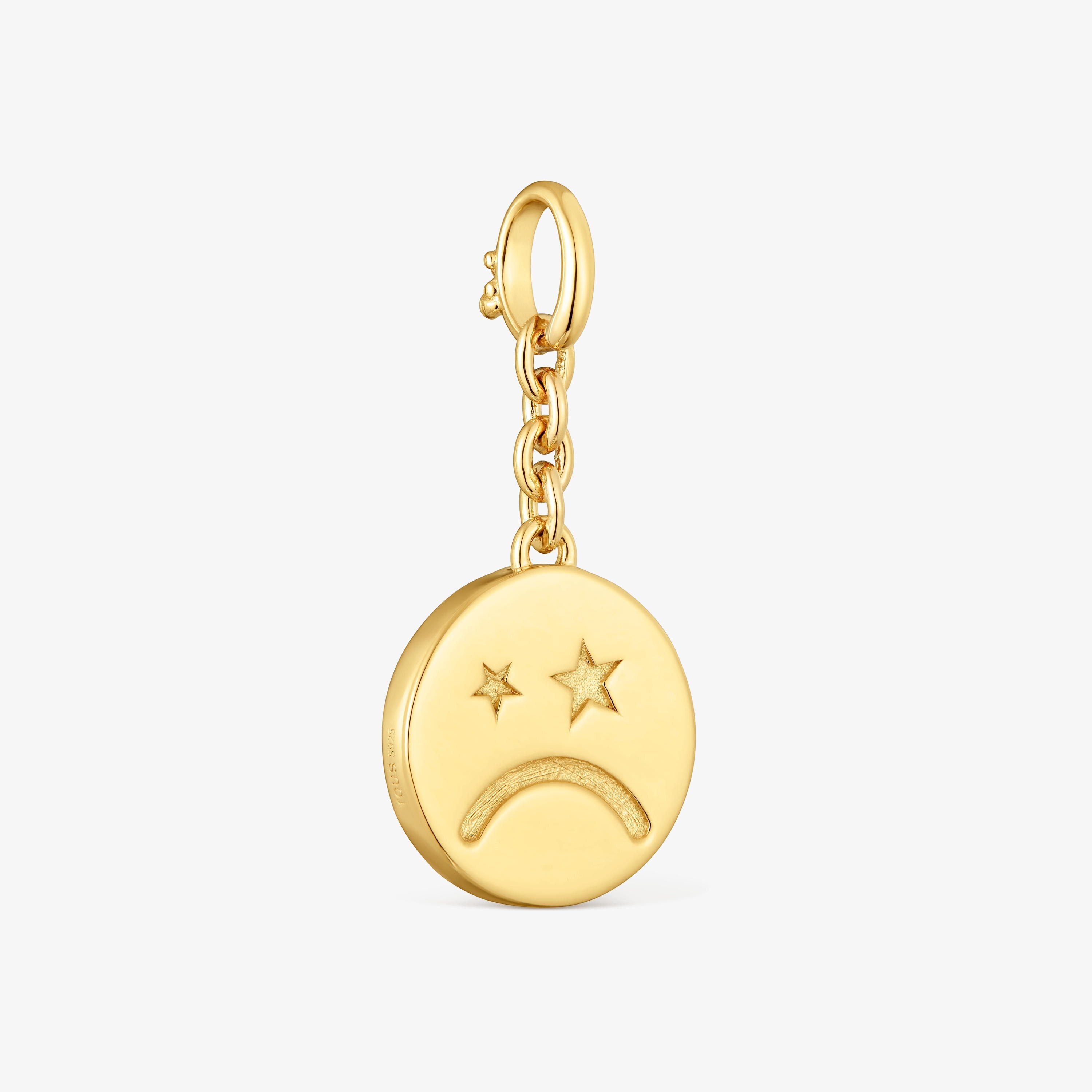 Smile Pendant with 18K gold vermeil