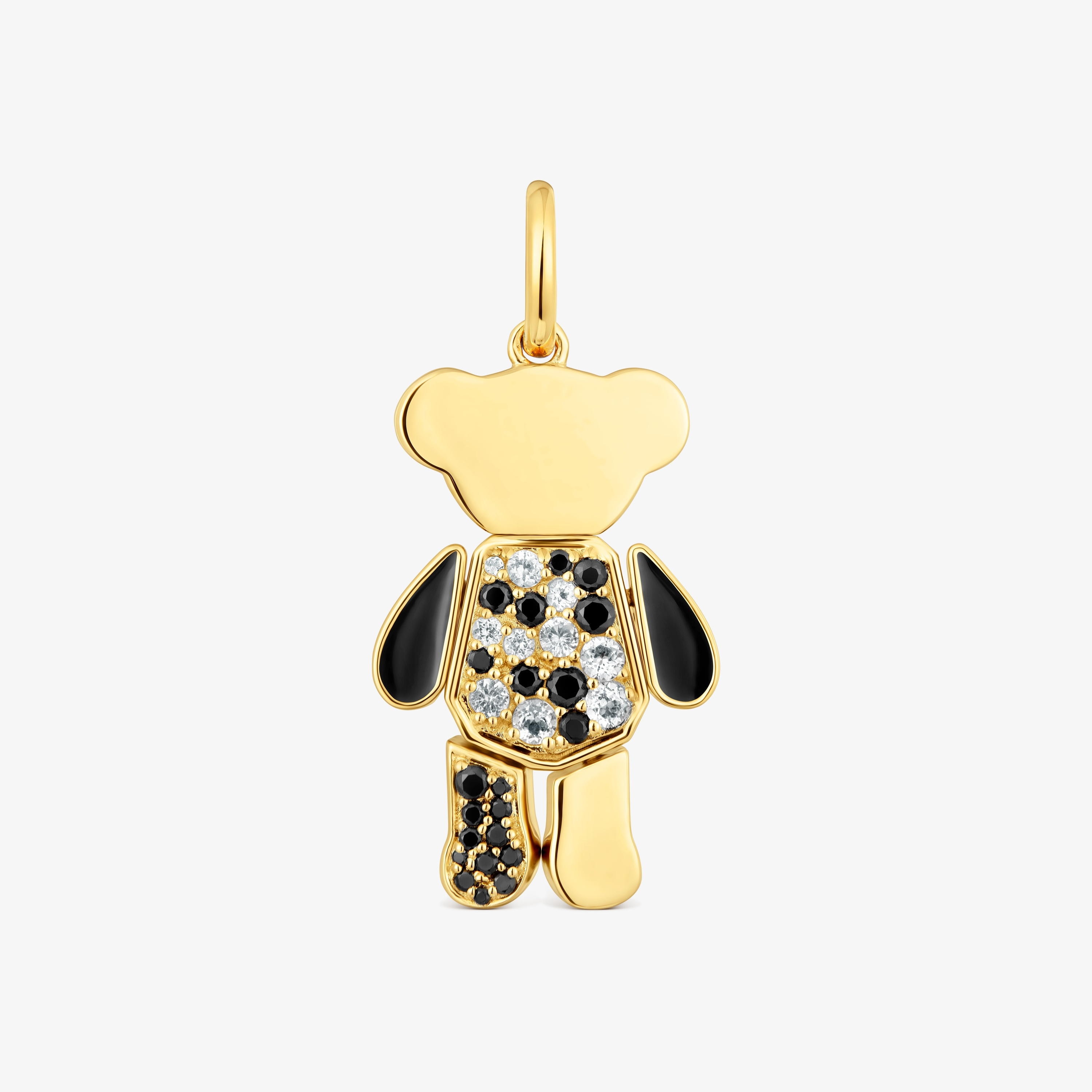 Bear Pendant with 18K gold vermeil and gemstones Teddy Bear | TOUS