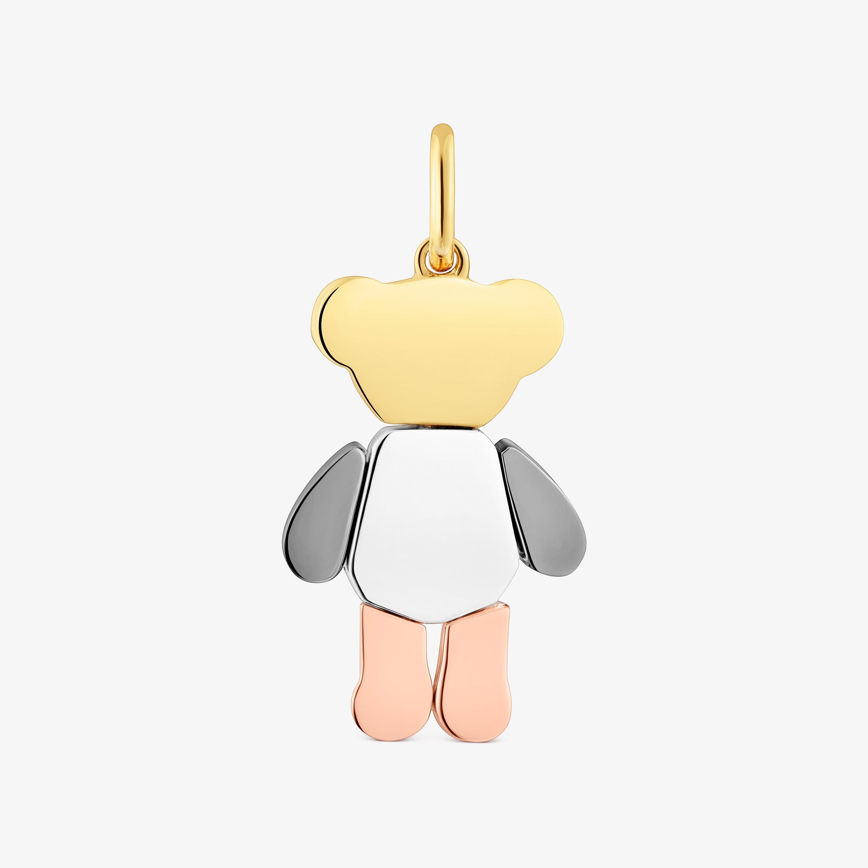 トリコロールシルバーのベア・ペンダントトップ Teddy Bear | TOUS