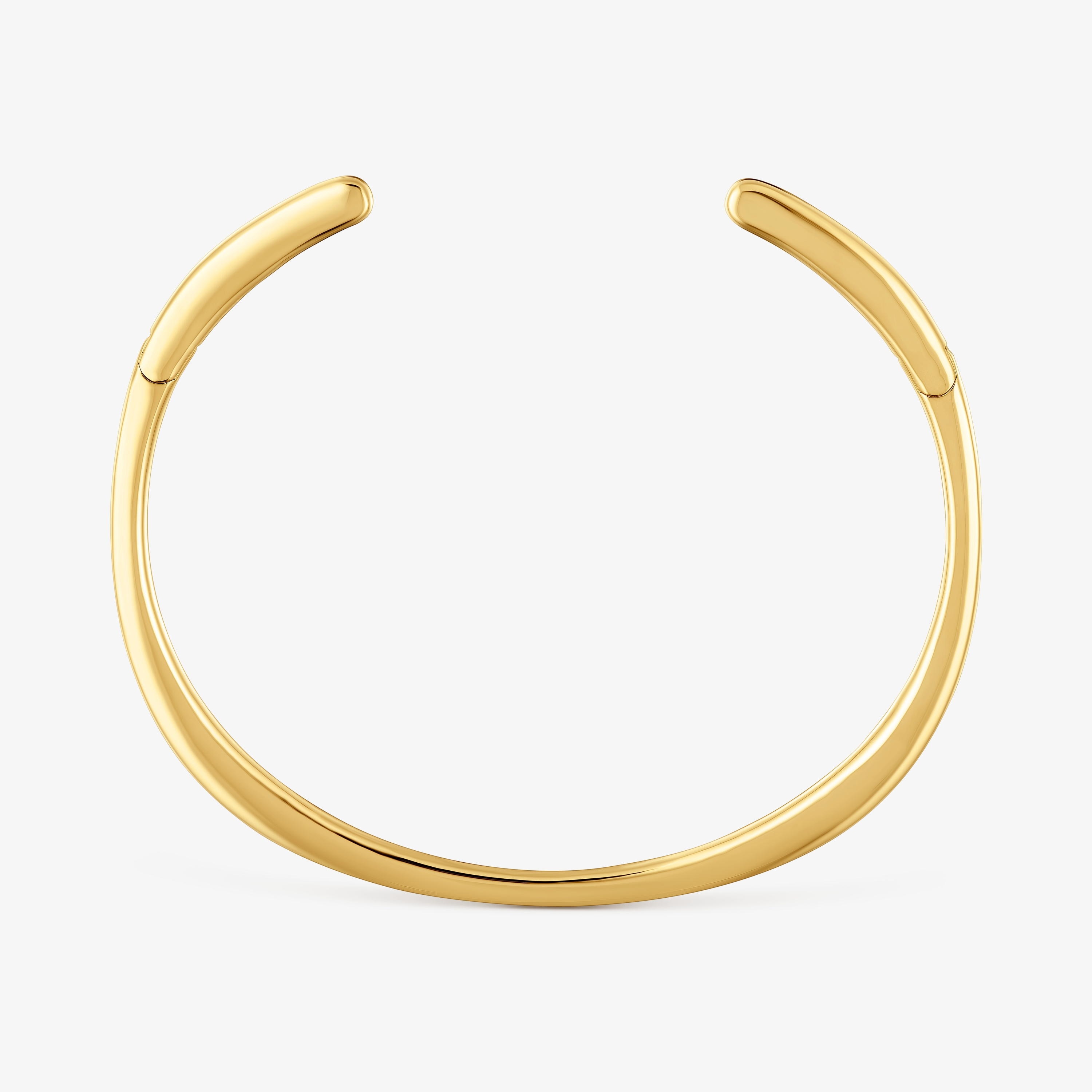 Open Necklace with 18K gold vermeil Line