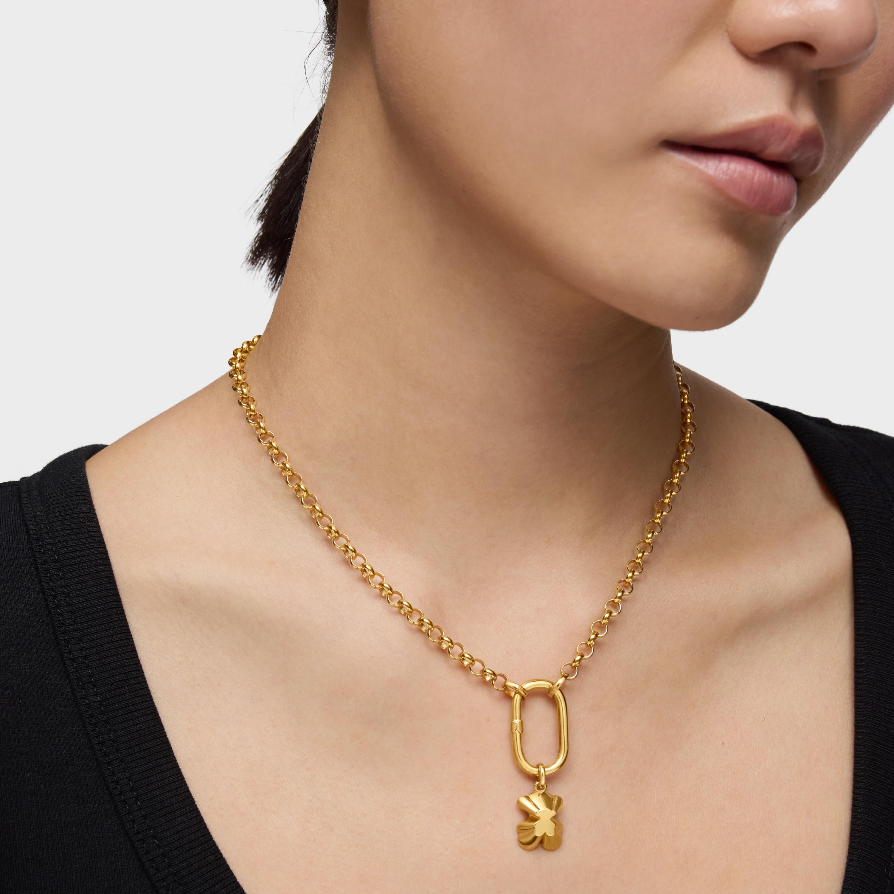 Projected-bear Pendant with 18kt gold plating over silver TOUS