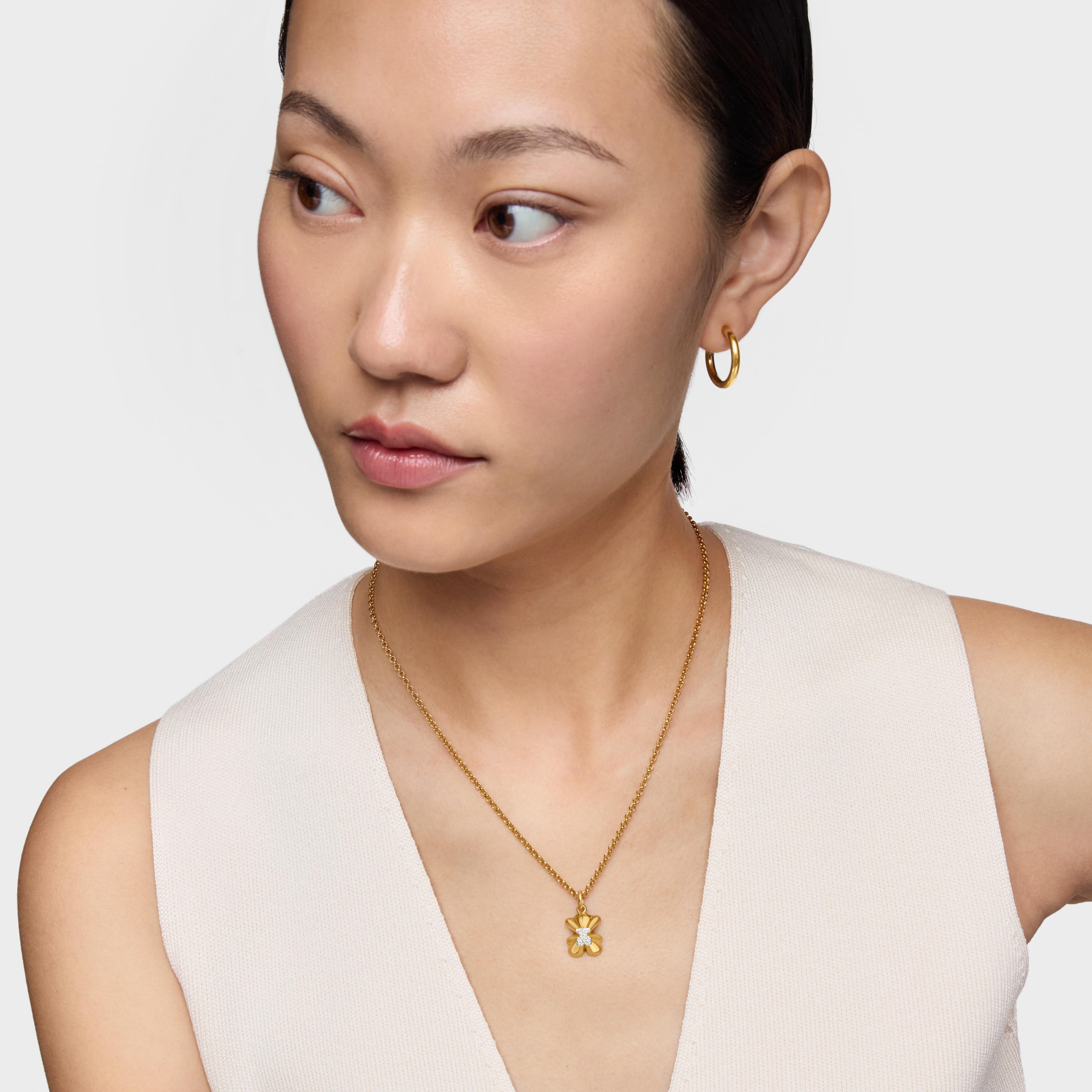 Projected-bear Pendant with 18K gold vermeil and diamonds TOUS Sweet 40s
