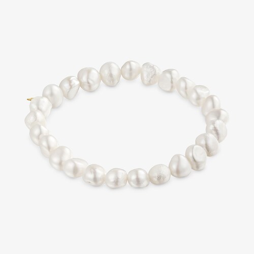 Pulsera el&aacute;stica de perlas cultivadas y oro 14 kt Sweet Dolls