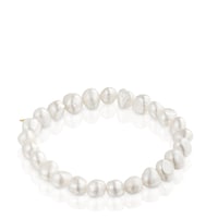 Cultured pearl and 14kt gold Elastic bracelet Sweet Dolls