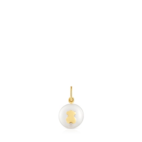 Small Pendant with cultured pearl and 14kt gold Sweet Dolls