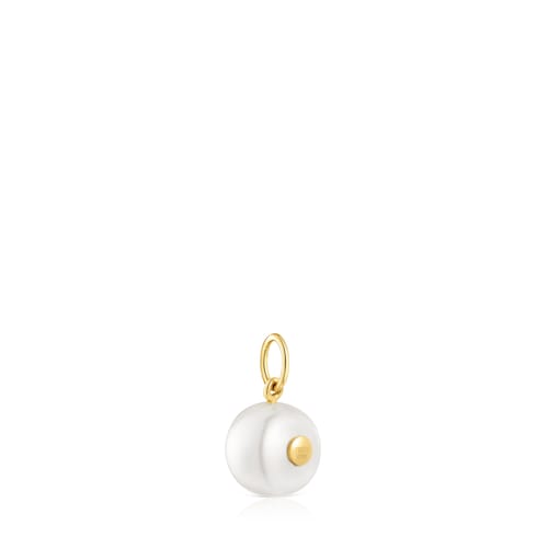 Small Pendant with cultured pearl and 14kt gold Sweet Dolls