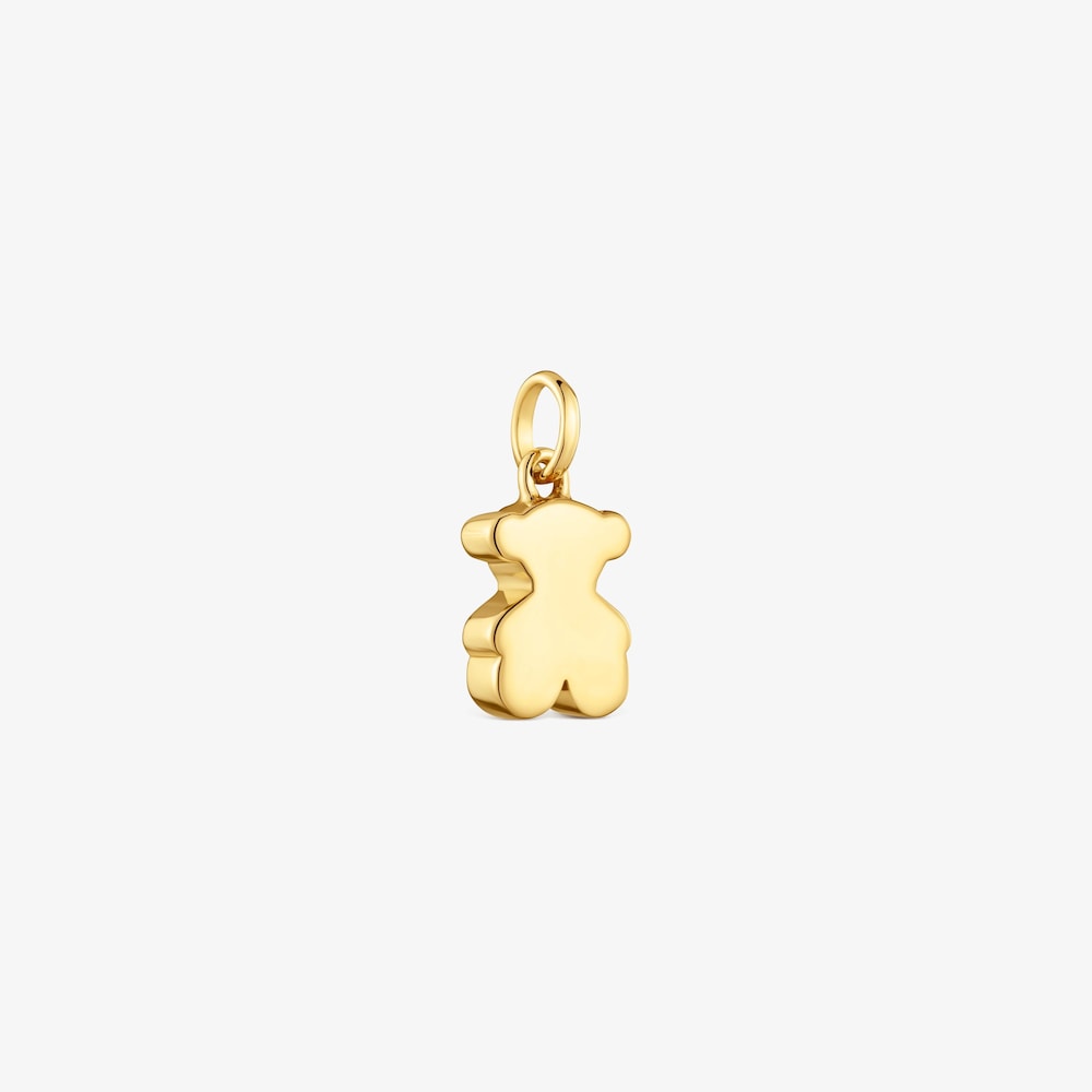 Small 14K solid gold Bear pendant Sweet Dolls