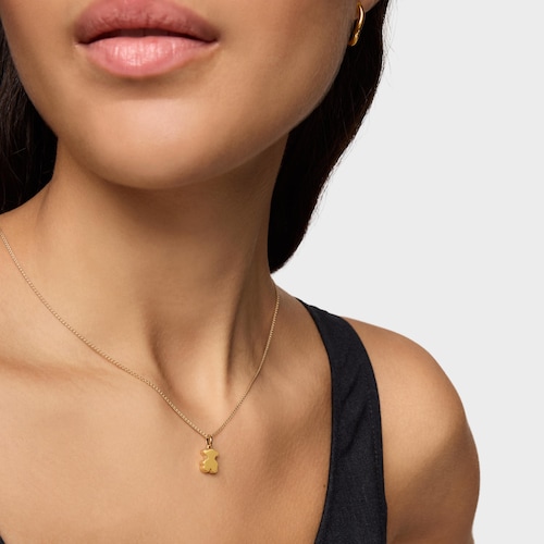 Small 14kt gold Bear pendant Sweet Dolls