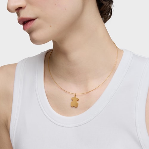 Medium 14kt gold Bear pendant Sweet Dolls