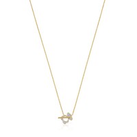 Short 14kt gold and diamond Necklace I-Bear