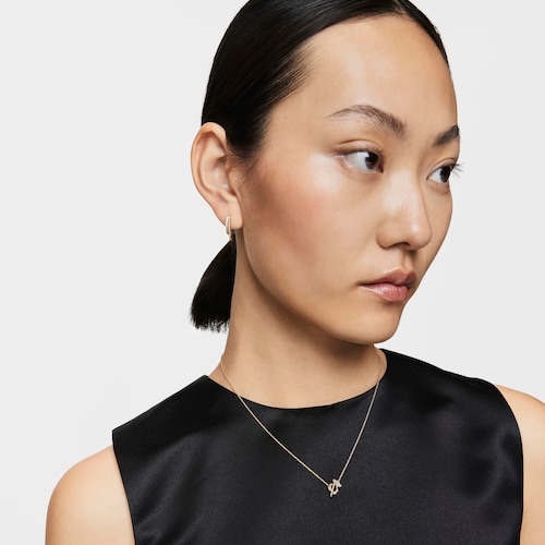 Short 14kt gold and diamond Necklace I-Bear