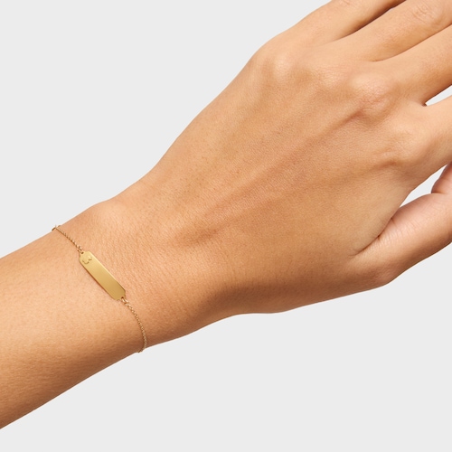 14kt gold Plaque bracelet TOUS Baby