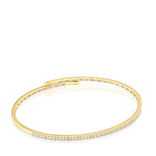 14kt gold and diamond Bangle Les Classiques