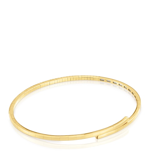14kt gold and diamond Bangle Les Classiques