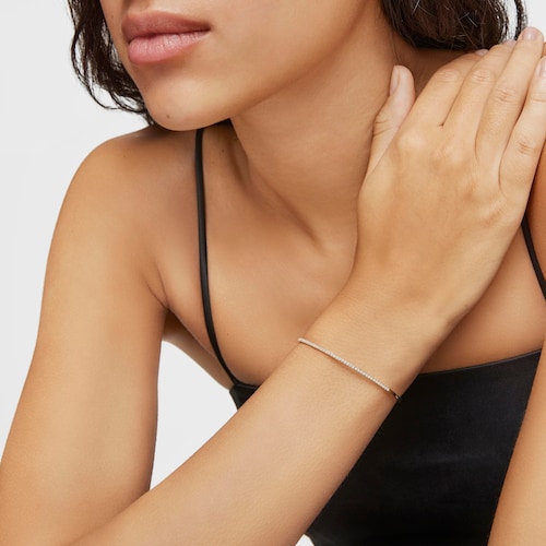 14kt gold and diamond Bangle Les Classiques