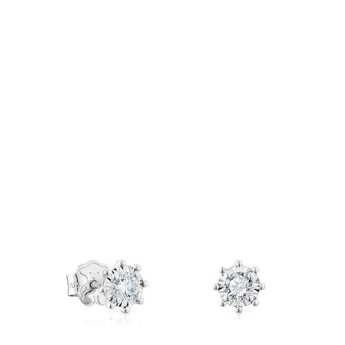 14kt white gold and 0.20ct diamond Earrings Les Classiques