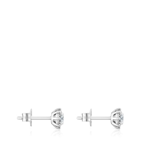 14kt white gold and 0.20ct diamond Earrings Les Classiques