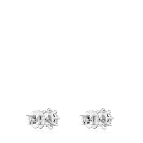 14kt white gold and 0.20ct diamond Earrings Les Classiques
