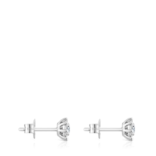 14kt white gold and 0.30ct diamond Earrings Les Classiques