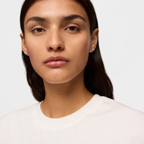 14kt white gold and 0.30ct diamond Earrings Les Classiques