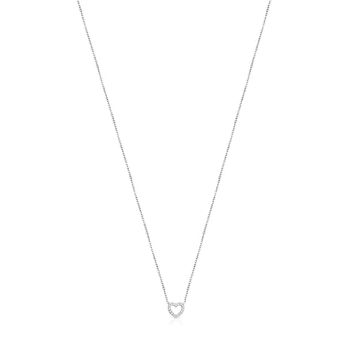 Short 14kt white gold and 0.15ct diamond Necklace Les Classiques