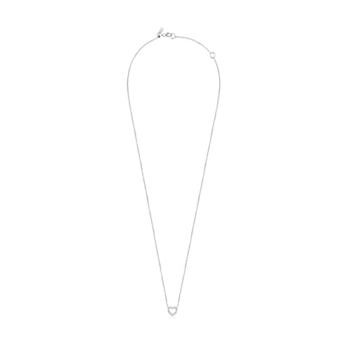 Short 14kt white gold and 0.15ct diamond Necklace Les Classiques