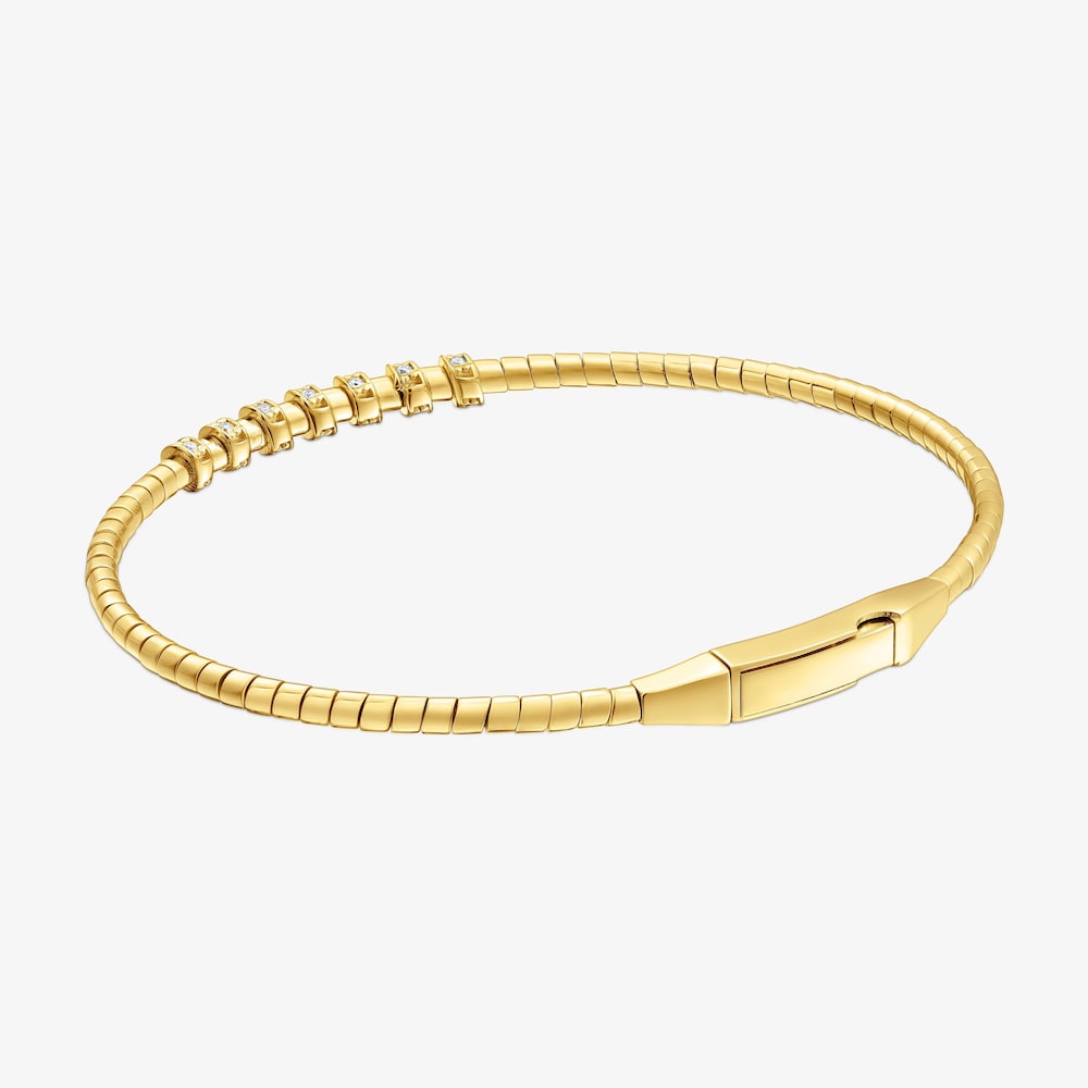 Pulsera de oro 14 kt y diamantes TOUS Basics
