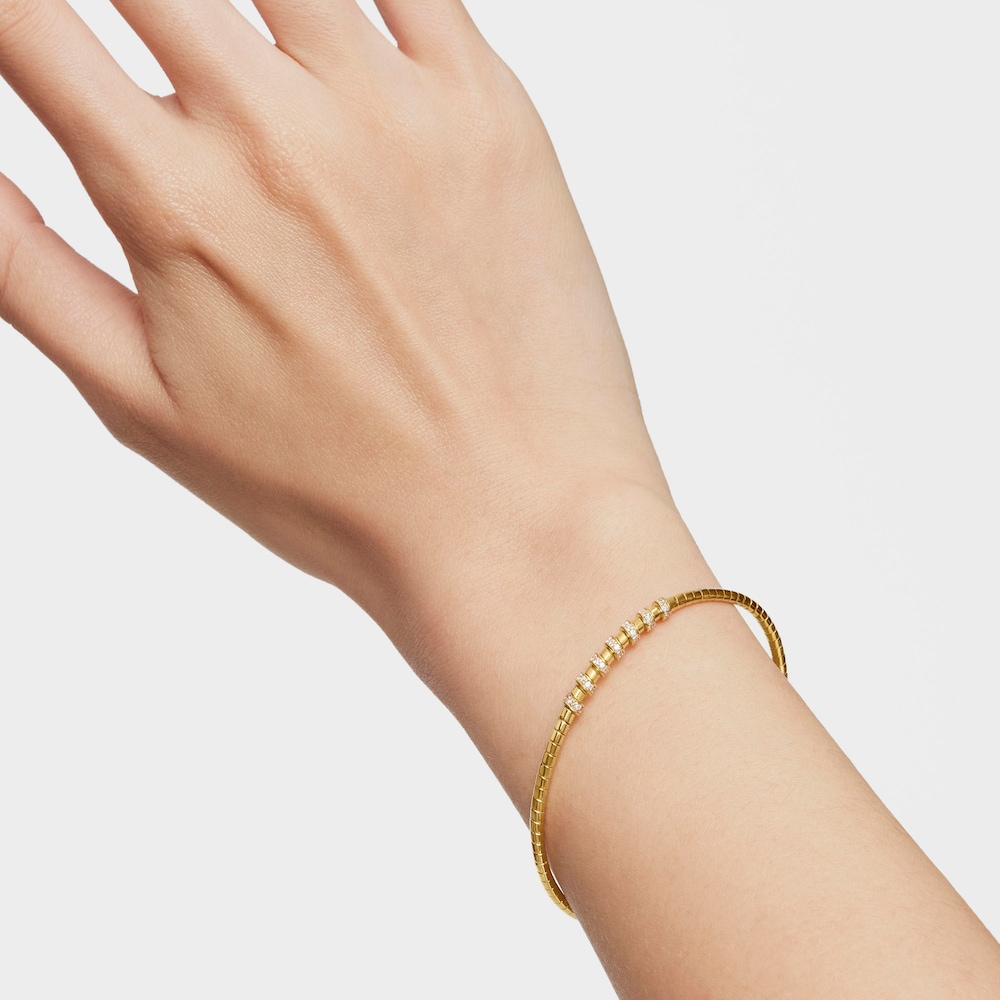 Pulsera de oro 14 kt y diamantes TOUS Basics