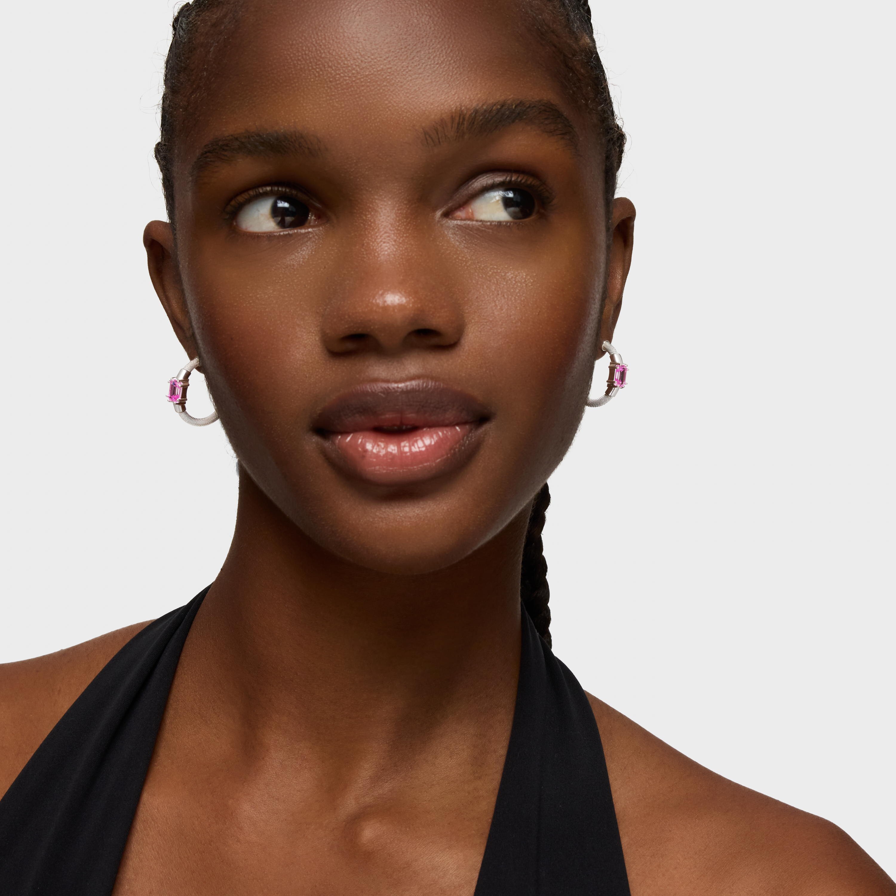 Silver and lab-grown sapphire Hoop earrings TOUS Mesh LGG
