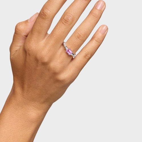 Anillo de plata y zafiro creado en laboratorio TOUS Mesh LGG