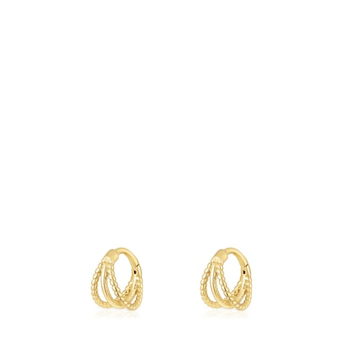 14kt gold Triple hoop earrings Basics