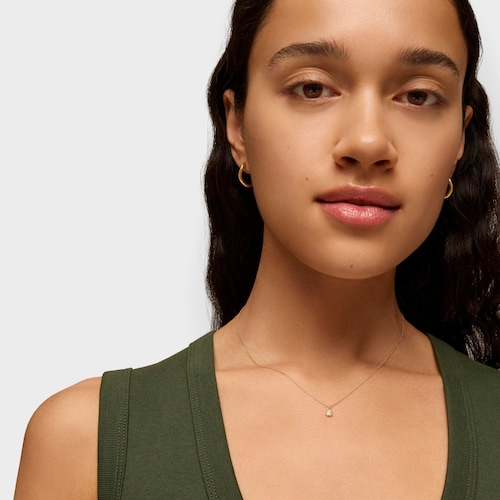 Short 14kt gold and mother-of-pearl Necklace Glory