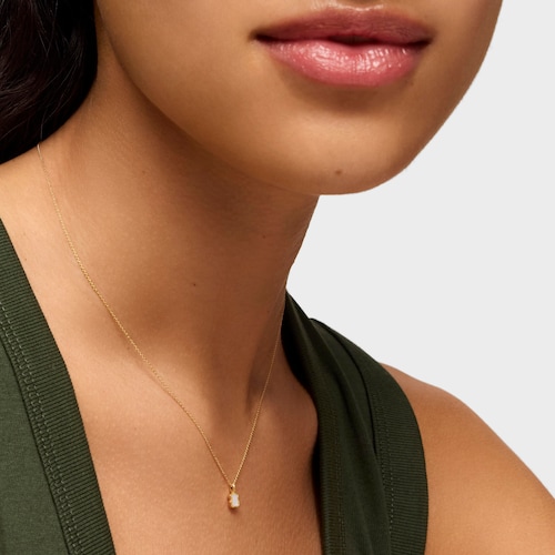 Short 14kt gold and mother-of-pearl Necklace Glory