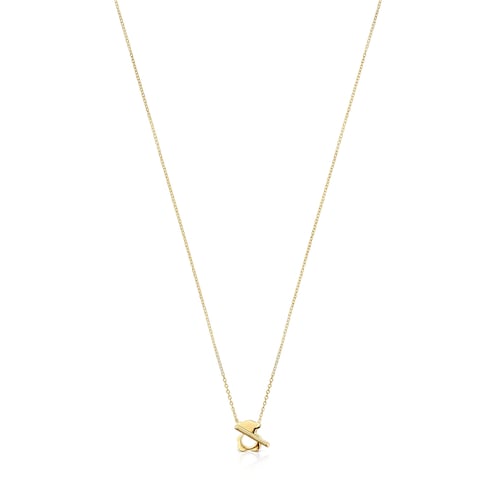 Collar corto de oro 14 kt I-Bear