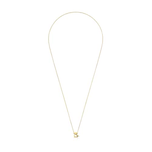 Collar corto de oro 14 kt I-Bear