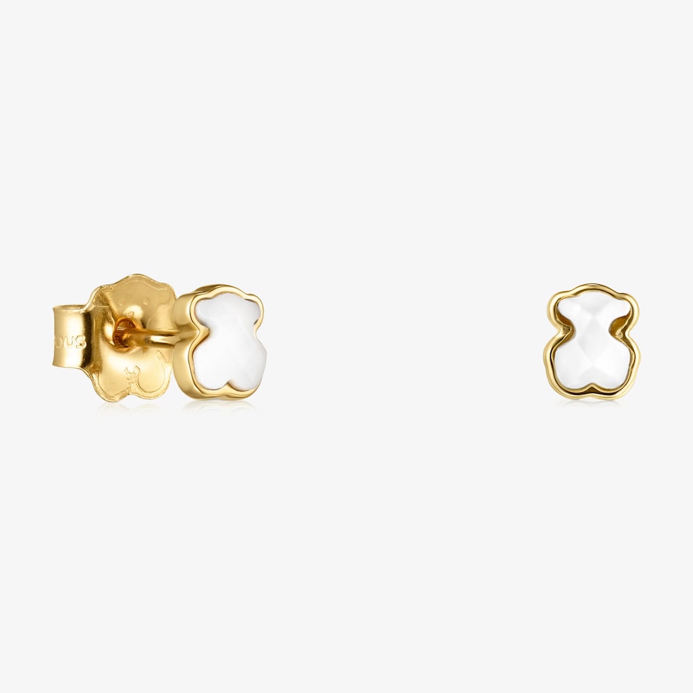 Pendientes de oro 14 kt y n&aacute;car Glory