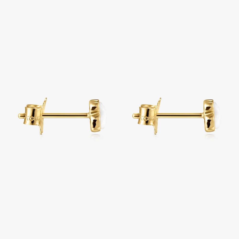 Pendientes de oro 14 kt y n&aacute;car Glory